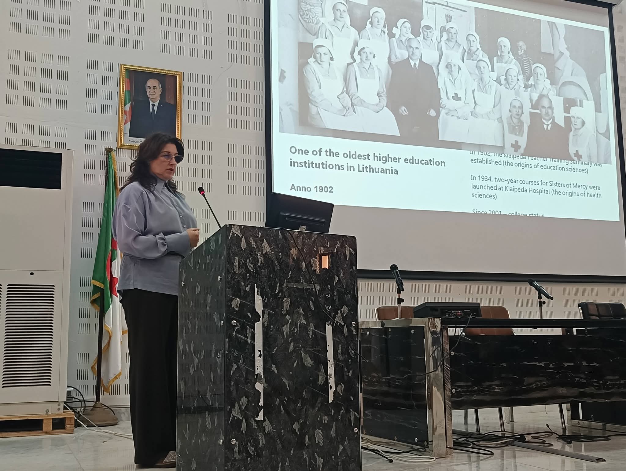 بعض الصور من ورشات السيدة سكاريين رايموندا،، محاضرة في قسم تكنولوجيا الأغذية والتغذية في كلية كلايبيدوس فالستيبيني - ليتوانيا