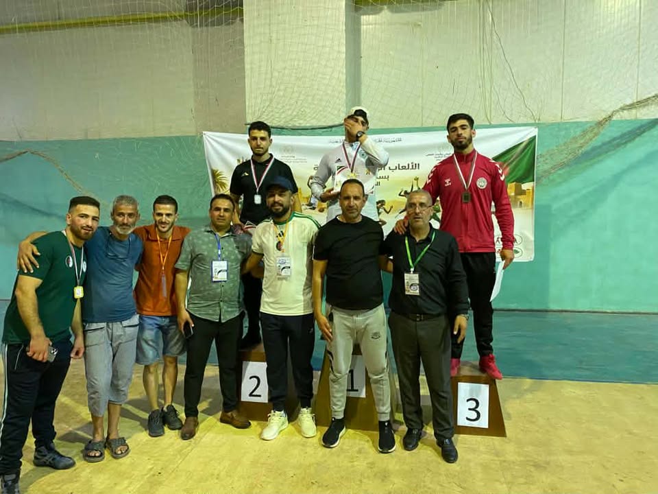 تتويج الطالب: لوكيل محمد إلياس السنة الثالثة إعلام آلي من كلية العلوم الدقيقة والتطبيقية بعد حصوله على المرتبة الثالثة وطنيا ميدالية برونزية في تخصص المصارعة الحرة وزن 79 كلغ