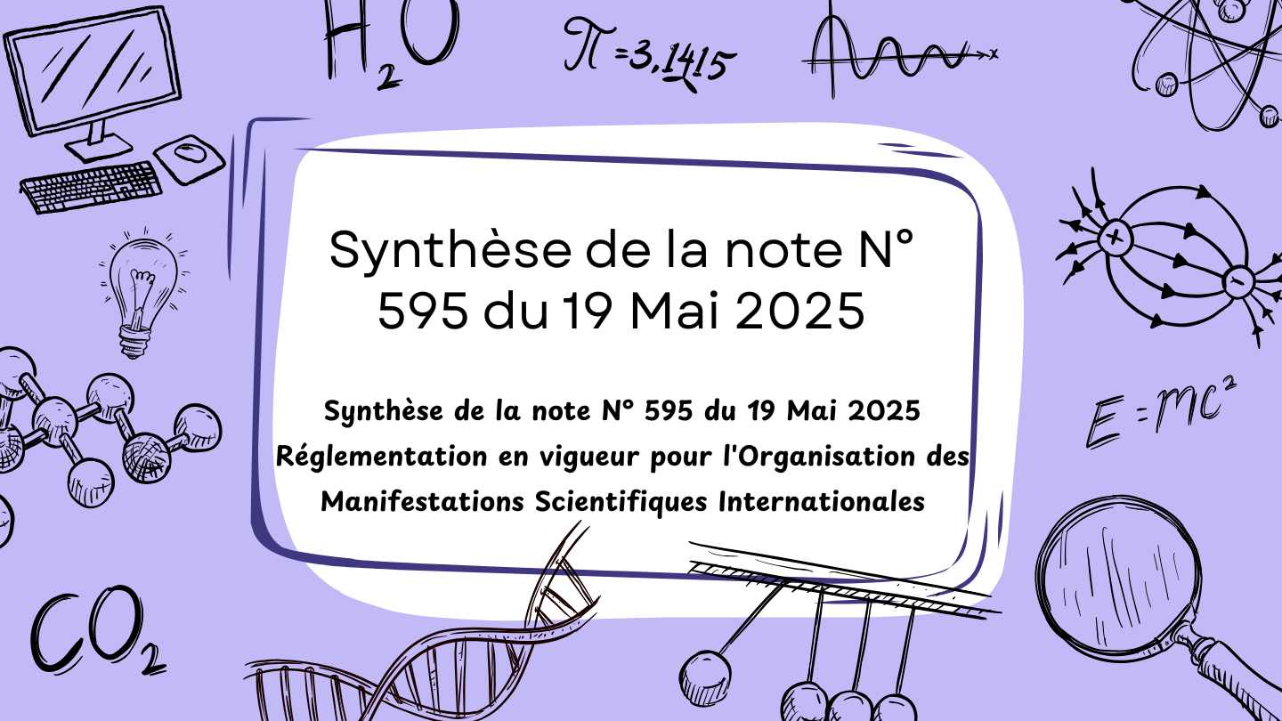 Synthèse de la note N° 595 du 19 Mai 2025