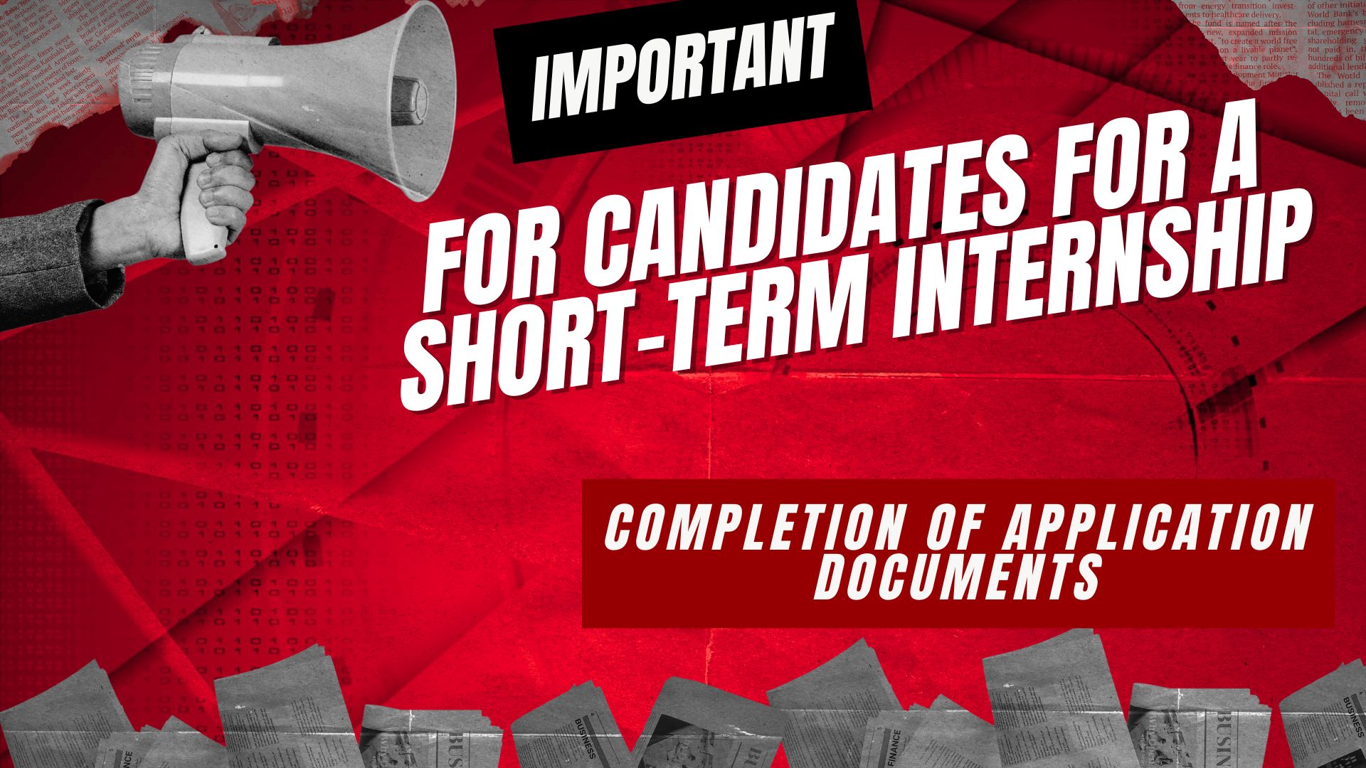 -Important: For Candidates Applying for a Short-Term Internship -ATS Staff of the Central Administration.