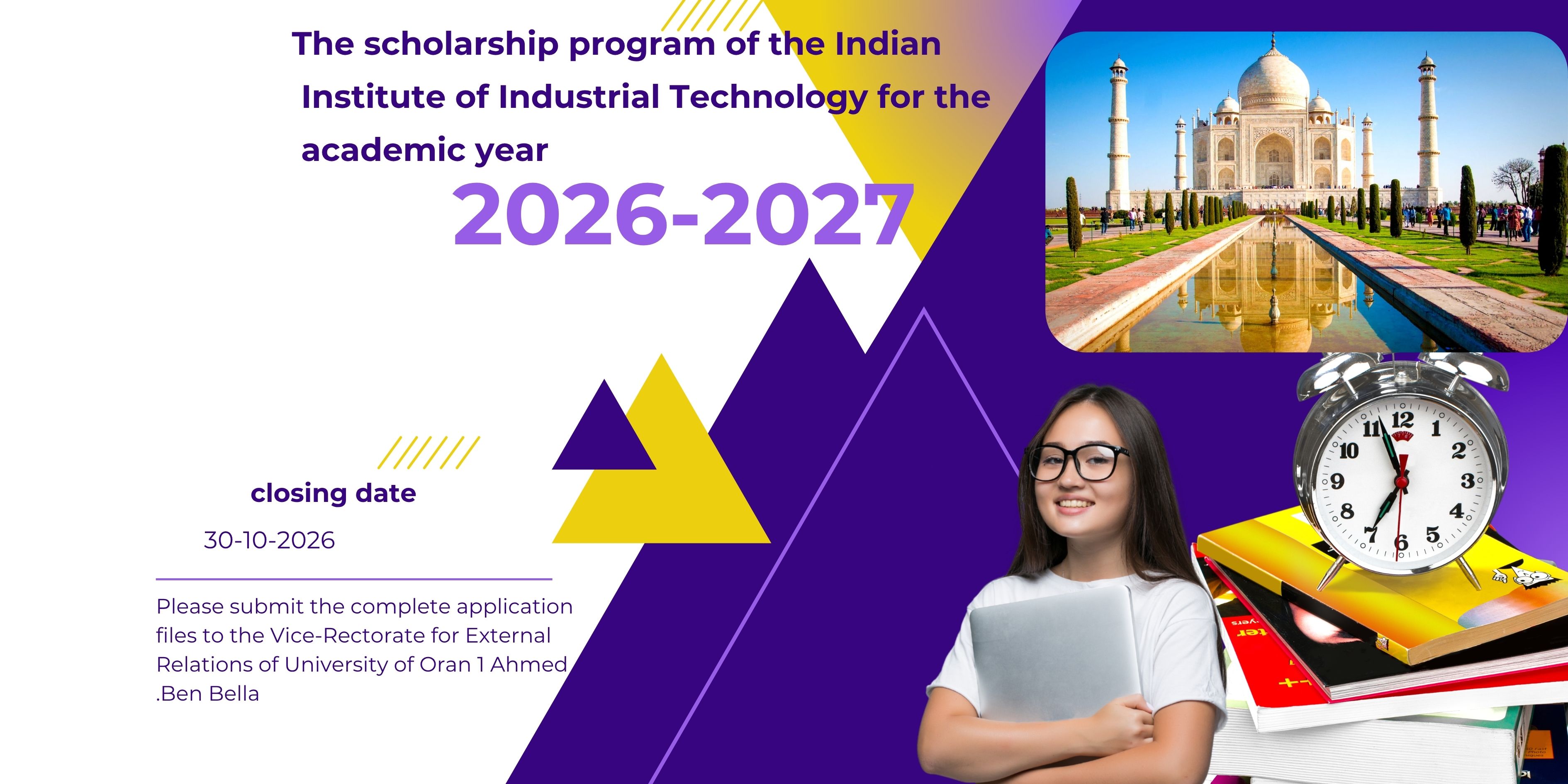 The  program of the Indian Institute of Industrial Technology for the academic year 2026-2027