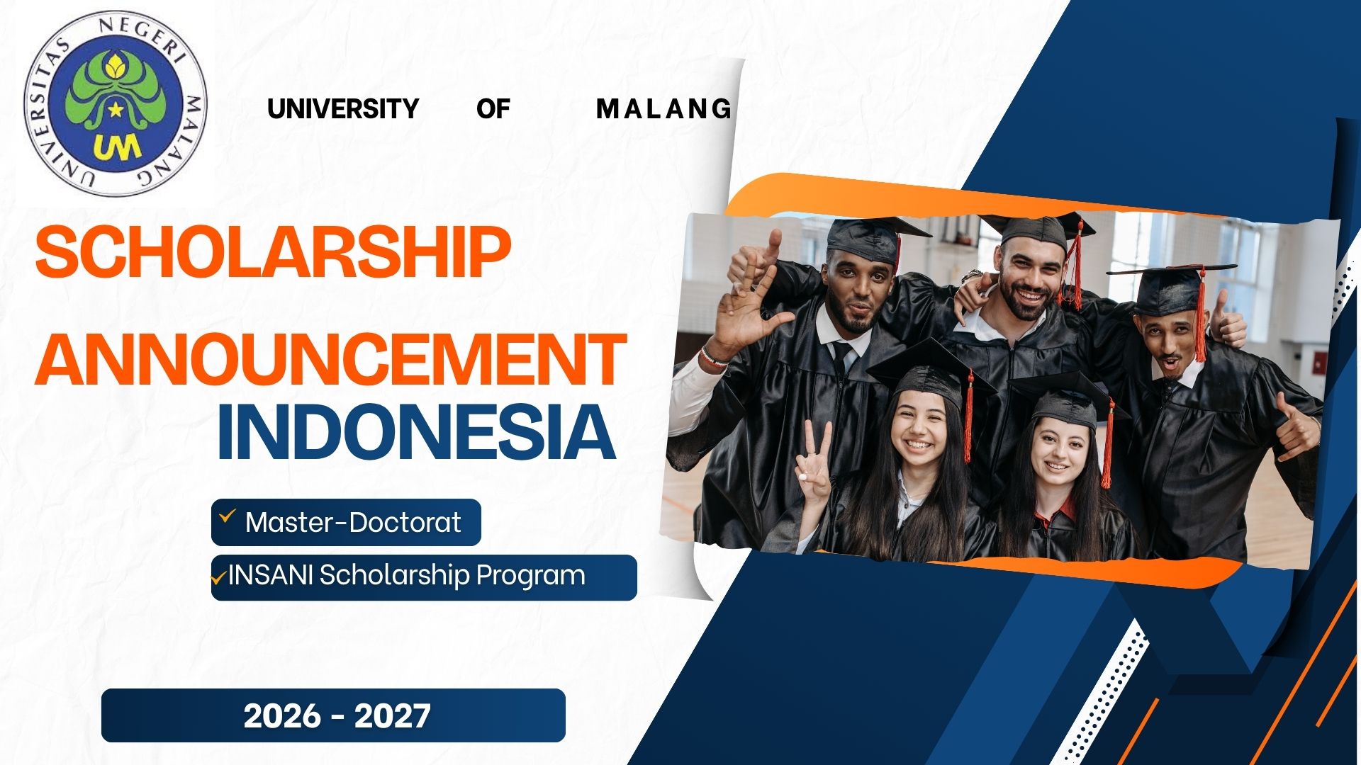 Call for Applications – Scholarship in Indonesia (University of Malang) 2026/2027