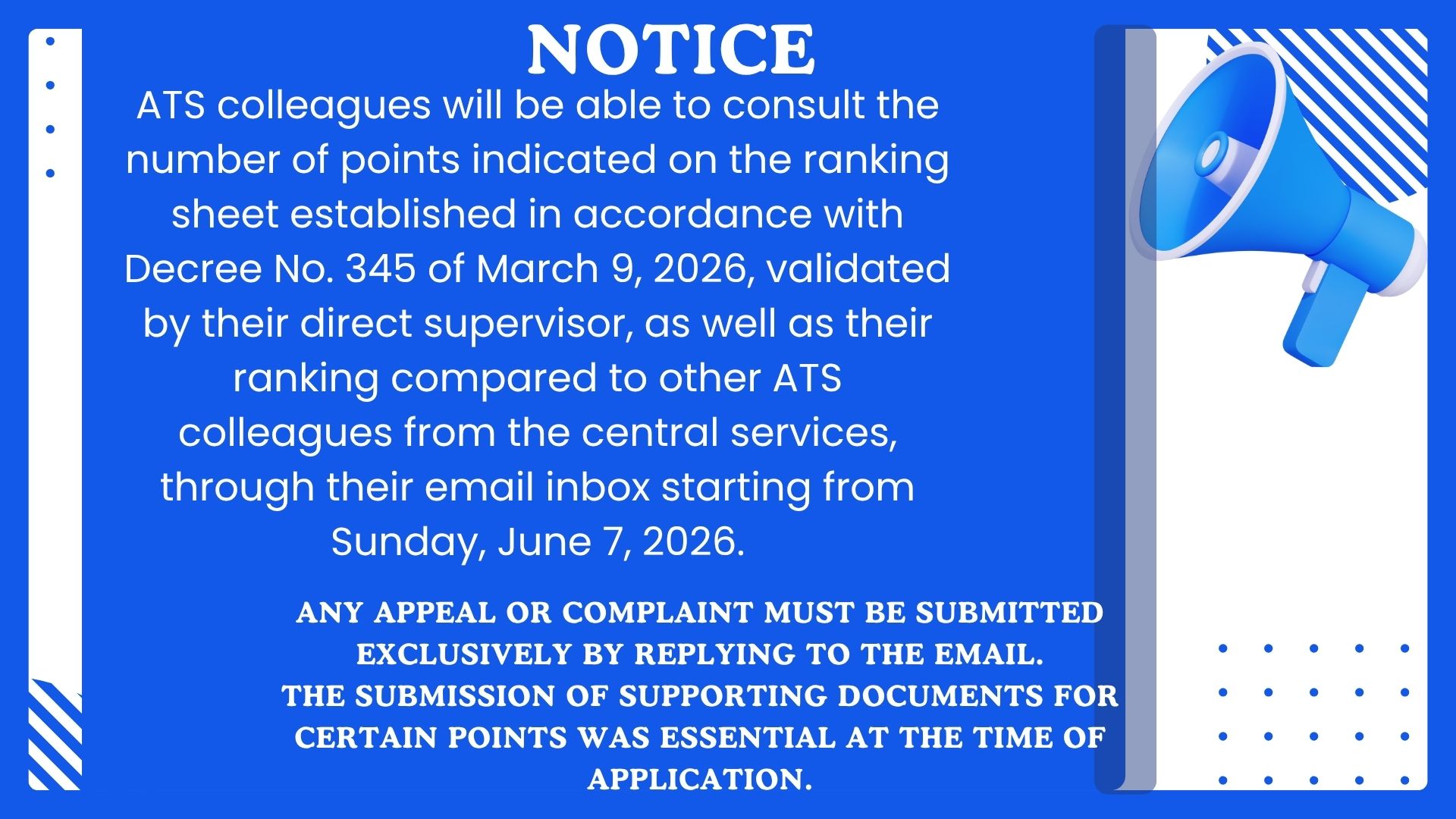 Announcement