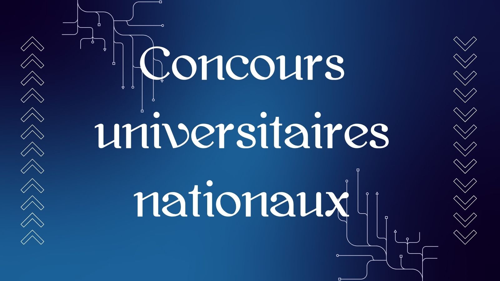 Concours universitaires nationaux